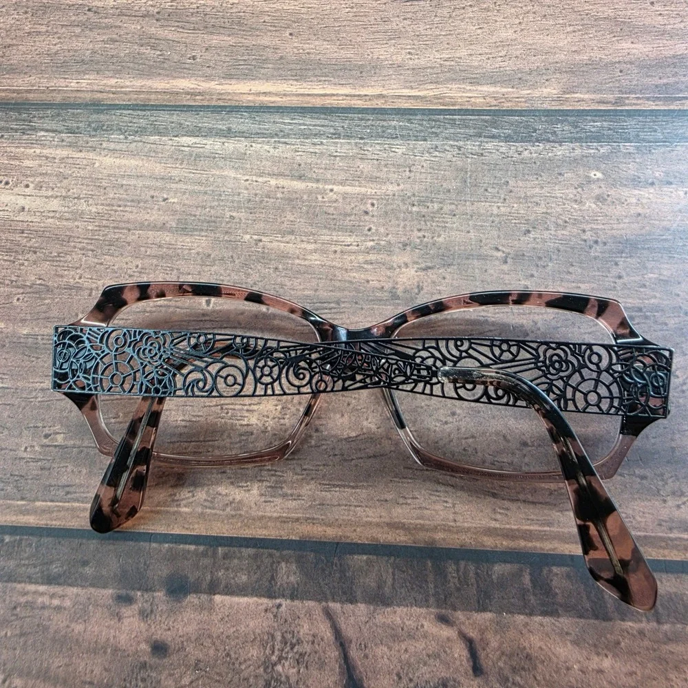 Jean‎ Lafont Paris Lisbonne 743 Brown Tortoise Filigree Eyeglass Frames France